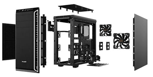 Be Quiet! Pure Base 600 Mid Tower Gaming Case - Silver 