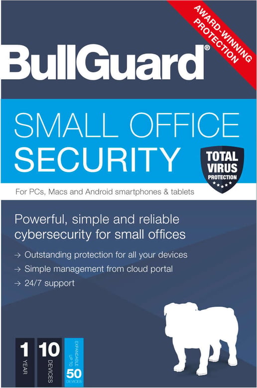 BullGuard Small Office Security License, 10 Seats for 1 Year