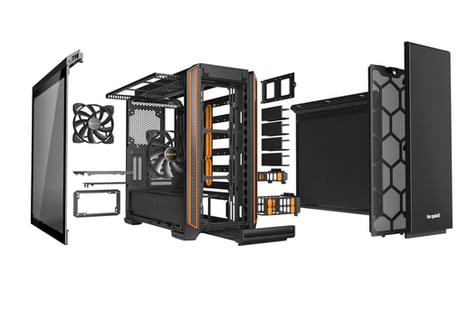 Be Quiet! Silent Base 601 Window Mid Tower Gaming Case - Orange 