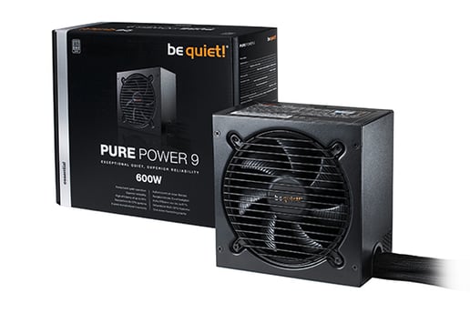 Be Quiet! Pure Power 9 600W Power Supply 80 Plus Silver