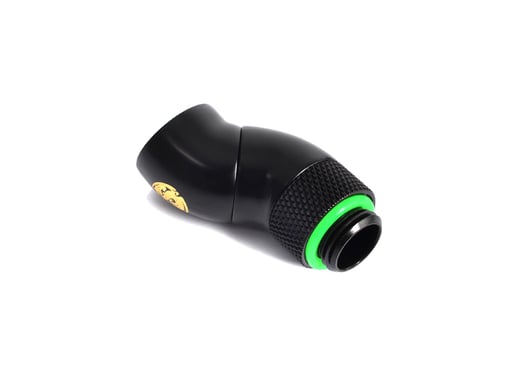 Bitspower G1/4 inch Matt Black Dual Rotary 90 Degree IG Extender