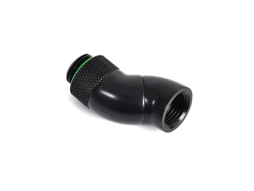 Bitspower G1/4 inch Matt Black Dual Rotary 90 Degree IG Extender