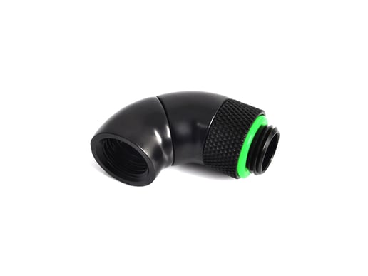Bitspower G1/4 inch Matt Black Dual Rotary 90 Degree IG Extender
