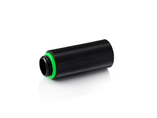 Bitspower G1/4 inch IG1/4"inch Extender Fitting, 40mm, Glorious Black, Double Pack