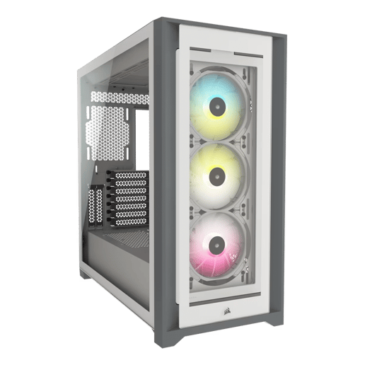 Corsair 5000X Mid Tower & Corsair Nautilus 360 RS AiO White Bundle