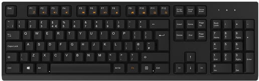 CiT EZ-Touch Wireless Keyboard and Mouse Combo Set in Black, UK Layout