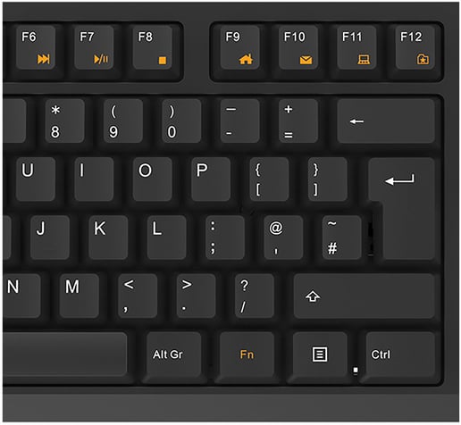 CiT EZ-Touch Wireless Keyboard and Mouse Combo Set in Black, UK Layout
