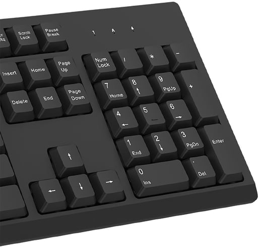CiT EZ-Touch Wireless Keyboard and Mouse Combo Set in Black, UK Layout