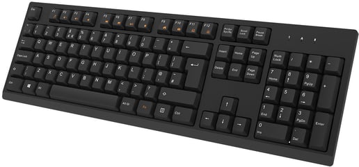 CiT EZ-Touch Wireless Keyboard and Mouse Combo Set in Black, UK Layout