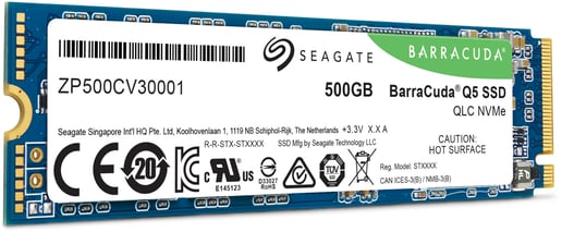 Seagate BarraCuda Q5 M.2-2280 500GB PCI Express 3.0 x4 NVMe Solid State Drive