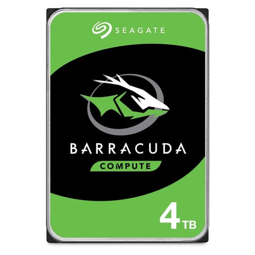 4TB Seagate BarraCuda 3.5" SATA III Hard Drive - 5400RPM, 256MB Cache