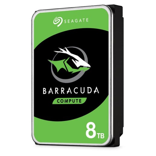 8TB Seagate BarraCuda 3.5" SATA III Hard Drive - 5400RPM, 256MB Cache
