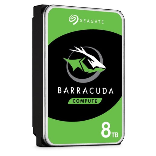 8TB Seagate BarraCuda 3.5" SATA III Hard Drive - 5400RPM, 256MB Cache