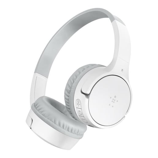 Belkin SoundForm Mini On-Ear Headphones for Kids - White