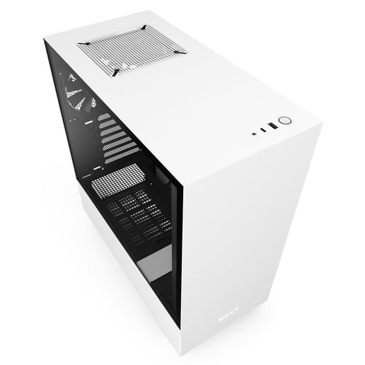 NZXT H510 Mid Tower Gaming Case - White USB 3.0