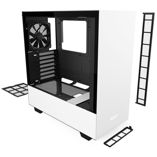 NZXT H510 Mid Tower Gaming Case - White USB 3.0