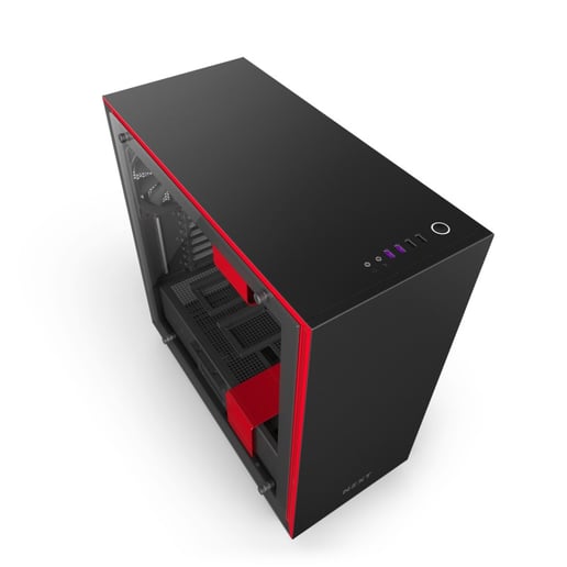 NZXT H700i Mid Tower Gaming Case - Red 
