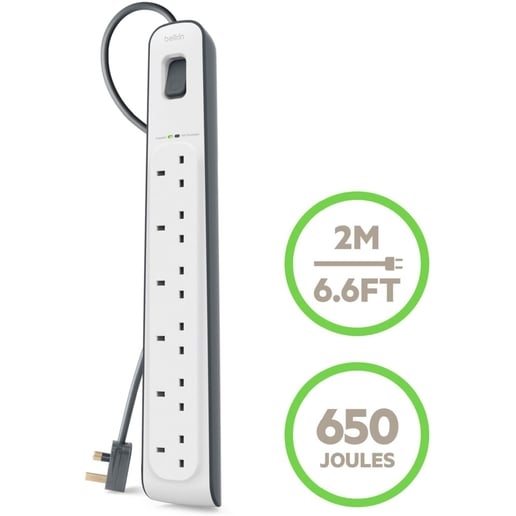 Belkin Surge Protector 6 Way Outlet
