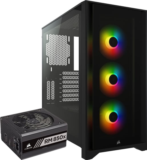 Bundle Offer: Corsair iCUE 4000X Case & Corsair RM850x 850W 80+ Gold PSU