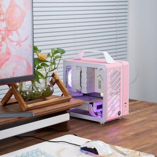 Mechanic Master   ITX Gaming Case - Pink 