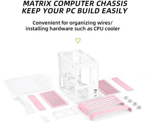 Mechanic Master   ITX Gaming Case - Pink 