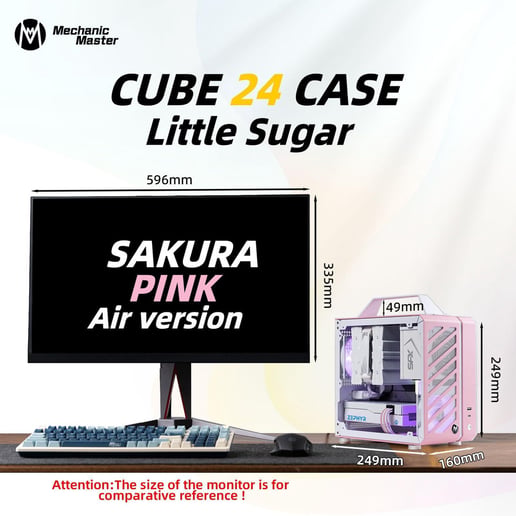 Mechanic Master   ITX Gaming Case - Pink 