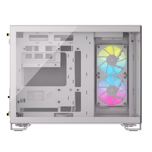 Corsair iCUE LINK 2500X RGB Mid Tower Gaming Case - White 