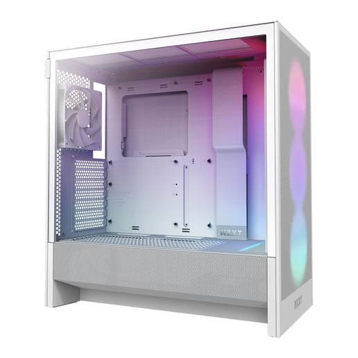 NZXT H5 Flow RGB Mid Tower Gaming Case - White 