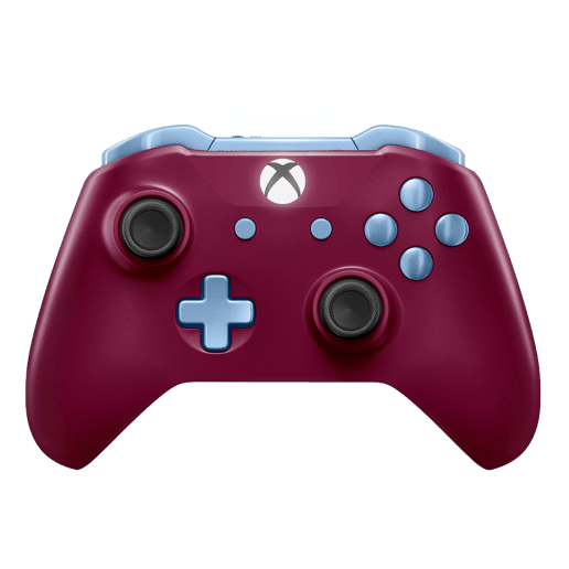 Custom Controllers UK Xbox One S Controller - Claret and Blue Edition