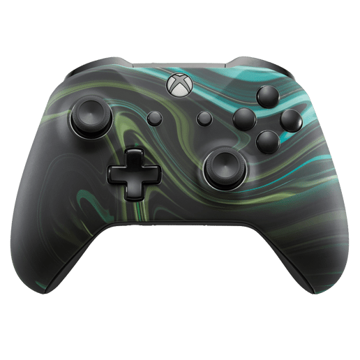 Custom Controllers UK Xbox One S Controller - Forest Vibe Edition, Black Highlights