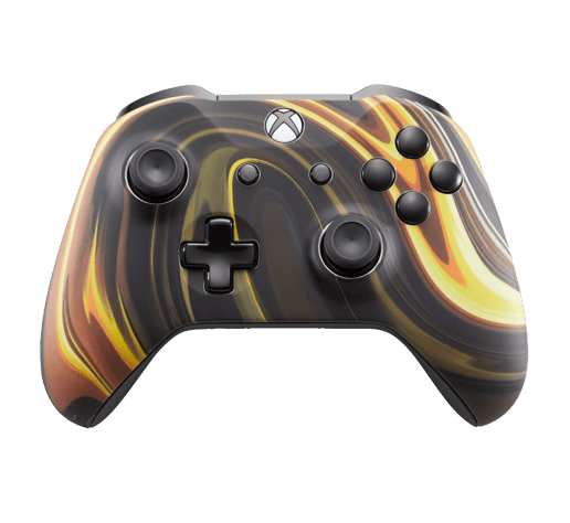 Custom Controllers UK Xbox One S Controller - Gold Rush Edition, Black Highlights