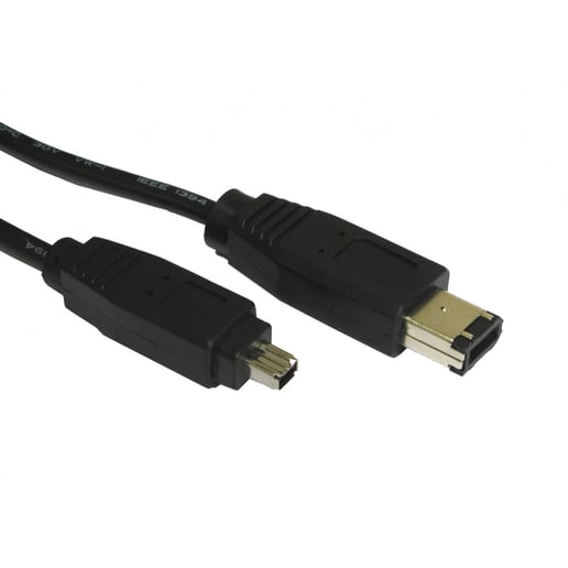 Cables Direct 3m 6-Pin Male to 4-Pin Male Firewire Cable