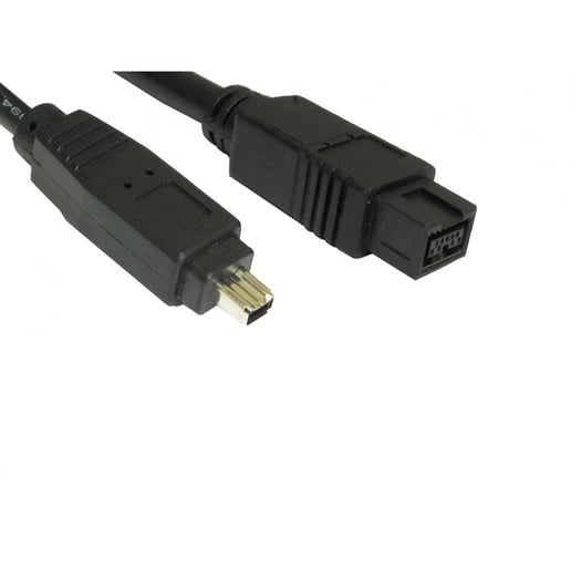 Cables Direct 2m 9-pin Male to 4-pin Male Firewire Cable