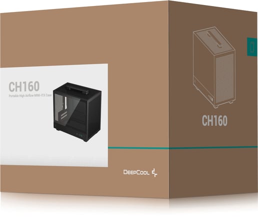 DeepCool CH160 ITX Case - Black 