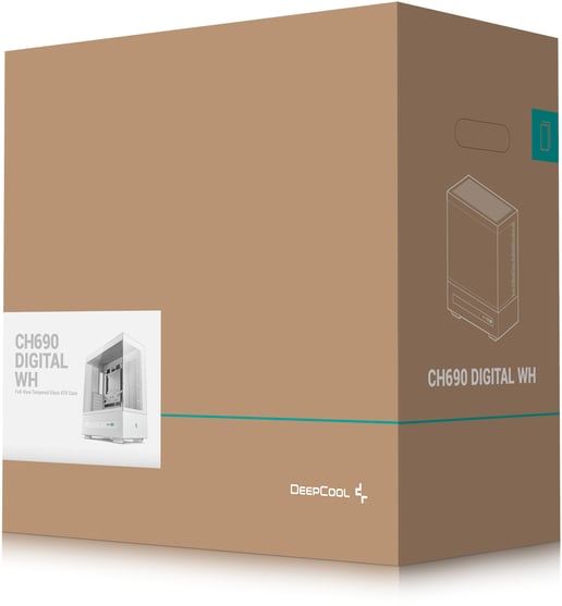 DeepCool CH690 DIGITAL WH Mid Tower Gaming Case - White 