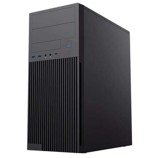 CiT Academy Mid Tower Case - Black 