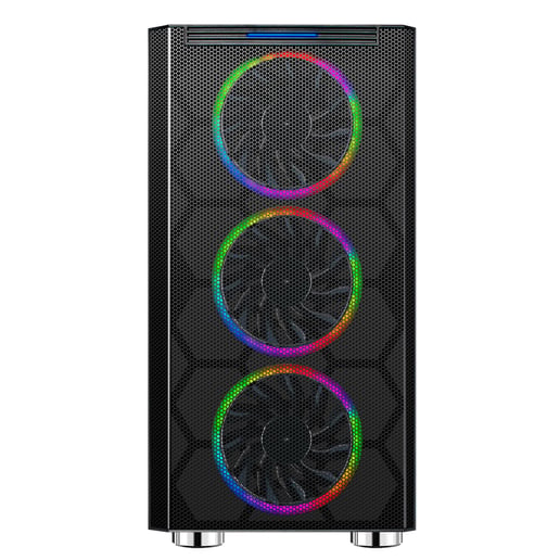 CiT Air Mid Tower Gaming Case - Black USB 3.0