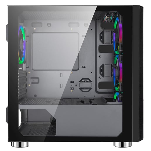 CiT Air Mid Tower Gaming Case - Black USB 3.0