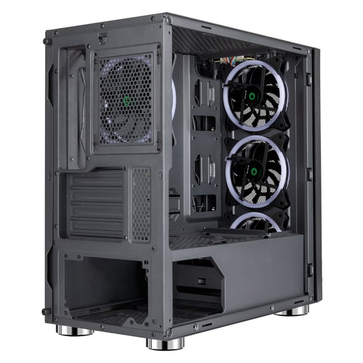 CiT Air Mid Tower Gaming Case - Black USB 3.0