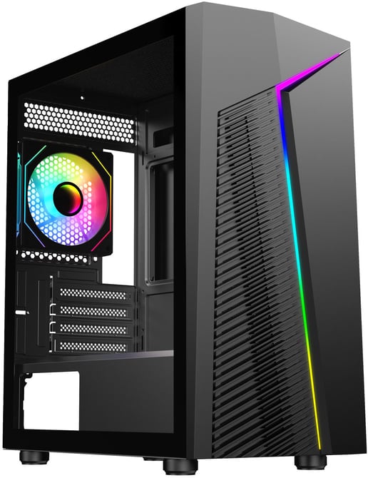 CiT Alpha Mid Tower Gaming Case - Black 