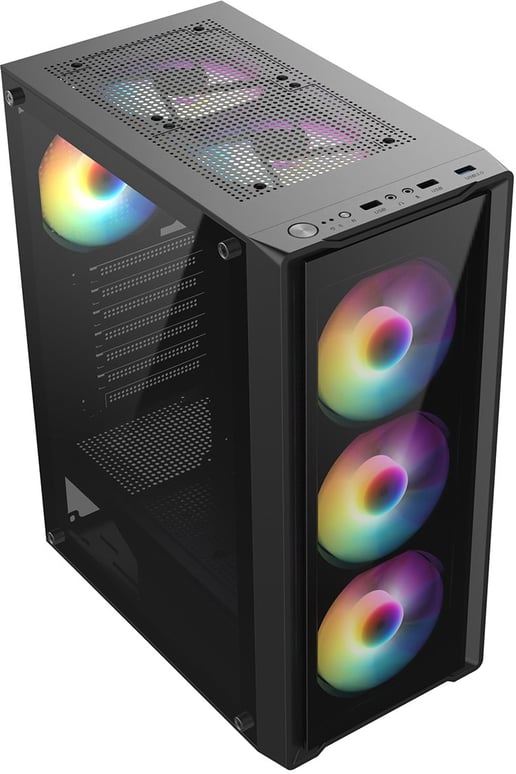 CiT Blade Mid Tower Gaming Case - Black 