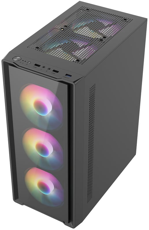 CiT Blade Mid Tower Gaming Case - Black 