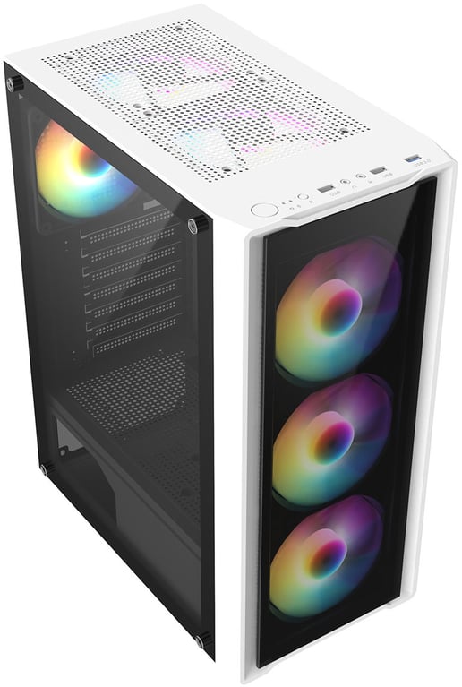 CiT Blade Mid Tower Gaming Case - White 