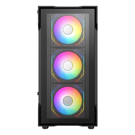 CiT Bolt Mid Tower Gaming Case - Black 