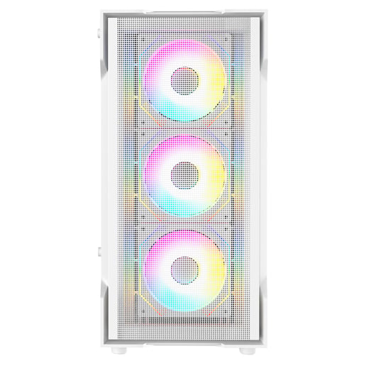 CiT Bolt Mesh Mid Tower Gaming Case - White 