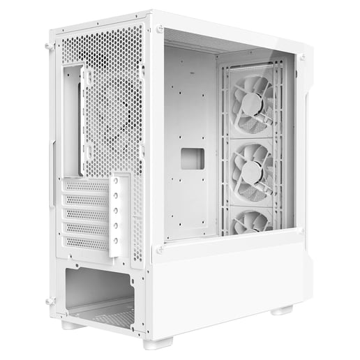 CiT Bolt Mesh Mid Tower Gaming Case - White 