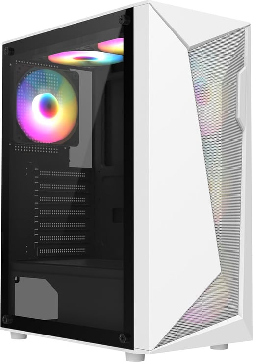 CiT Carisma Mid Tower Gaming Case - White 