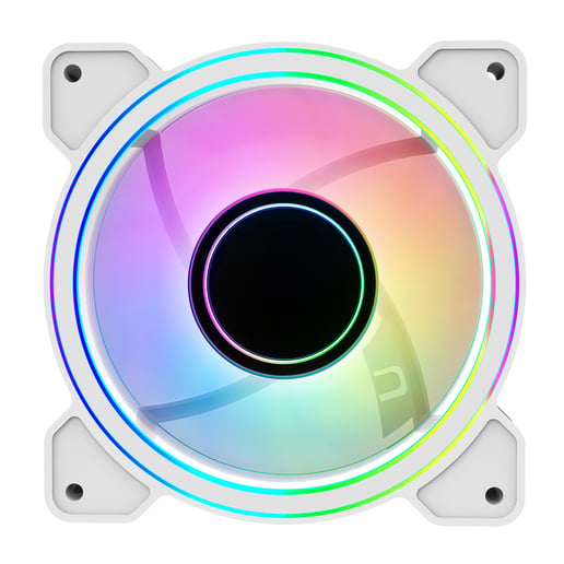 CiT Celsius 120mm ARGB PWM Chassis Fan in White