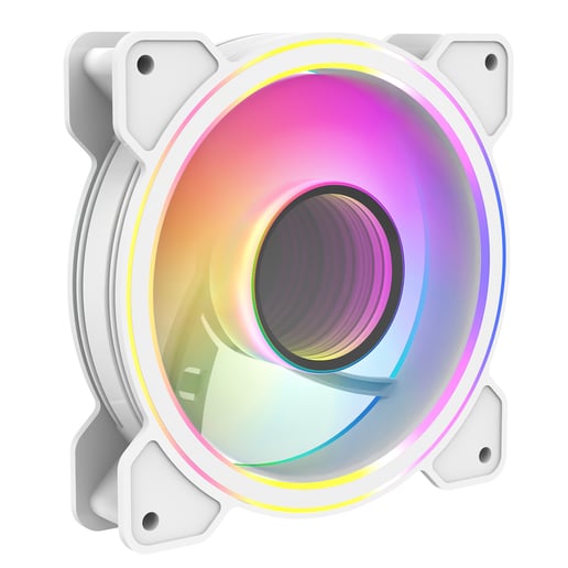 CiT Celsius 120mm ARGB PWM Chassis Fan in White