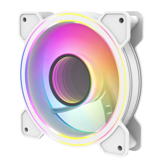 CiT Celsius 120mm ARGB PWM Chassis Fan in White